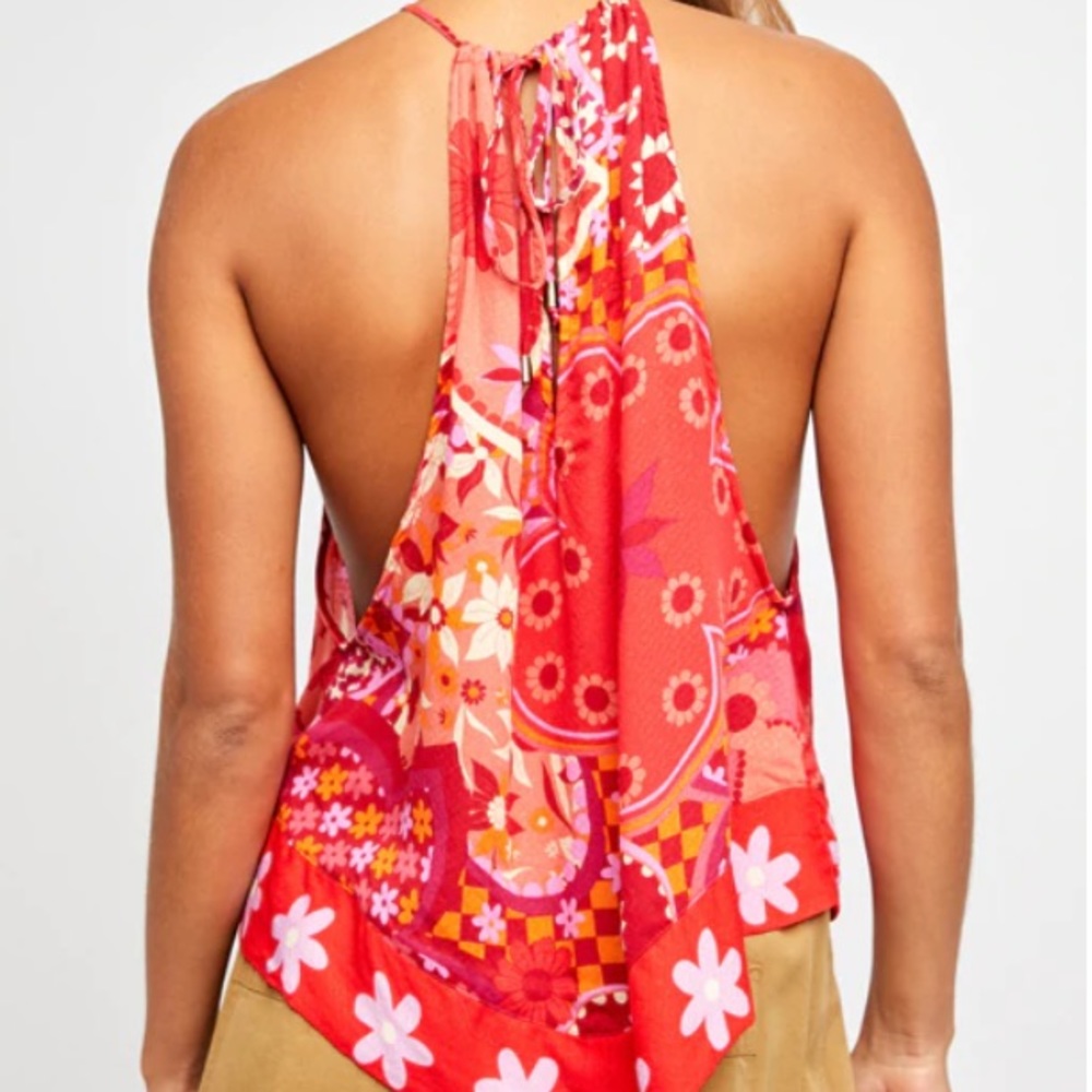 Free People NWT Bandana I Dare You Tank Wild Combo XS - Picture 5 of 10